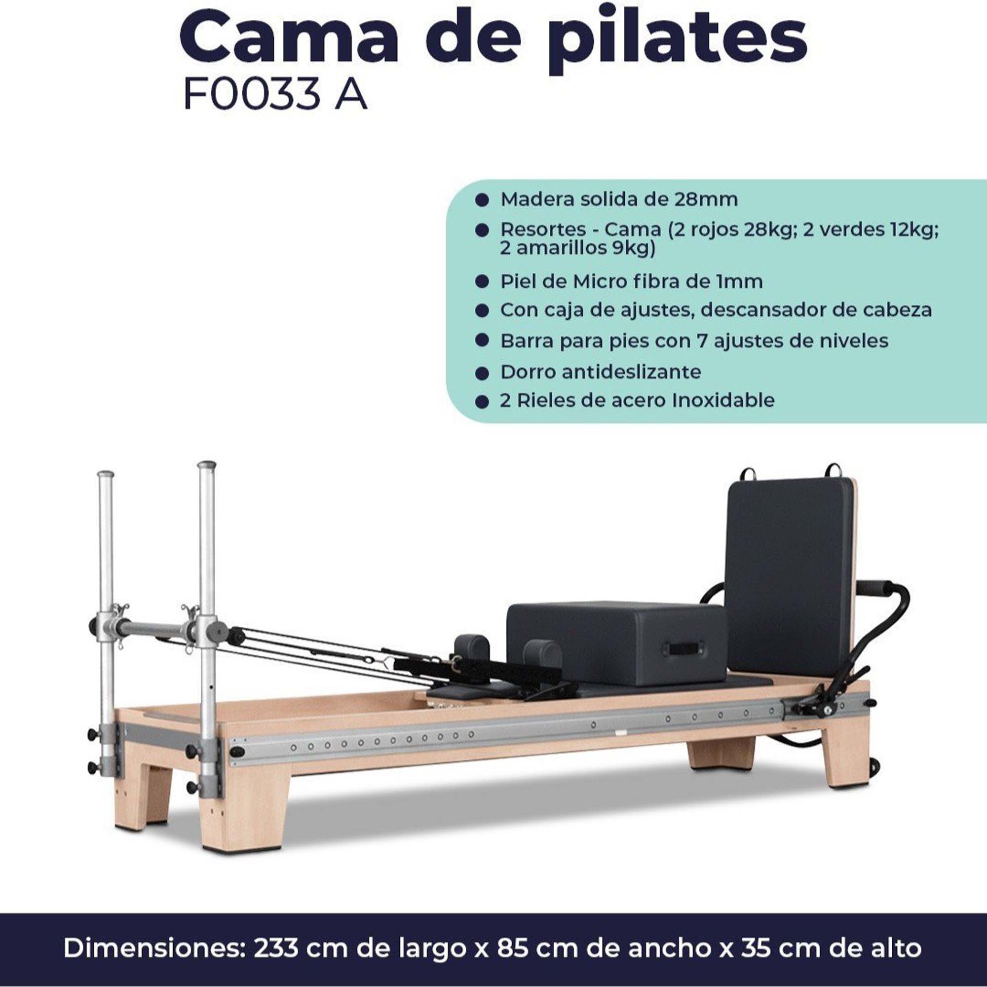 Mapple Wood Pilates A, disponible en Fiteq Guatemala