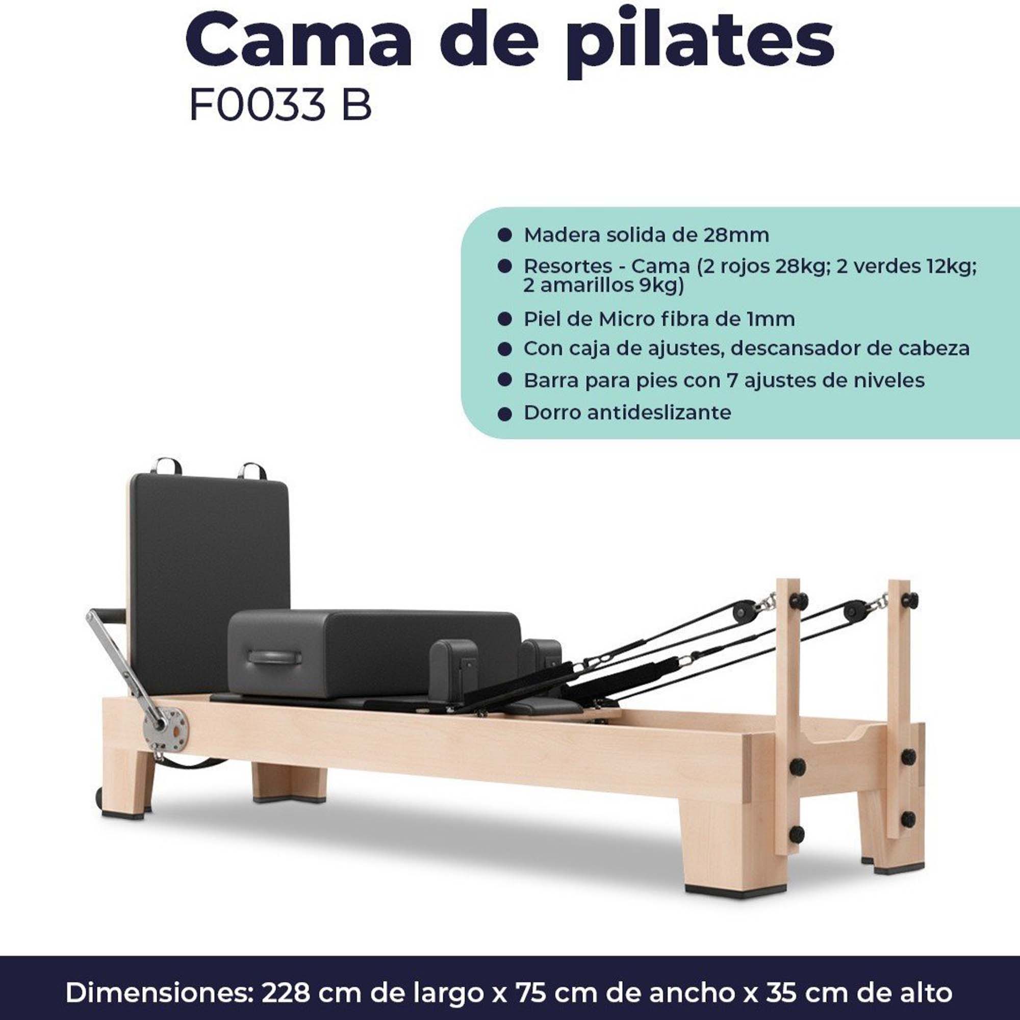 Mapple Wood Pilates Reformer B, disponible en Fiteq Guatemala